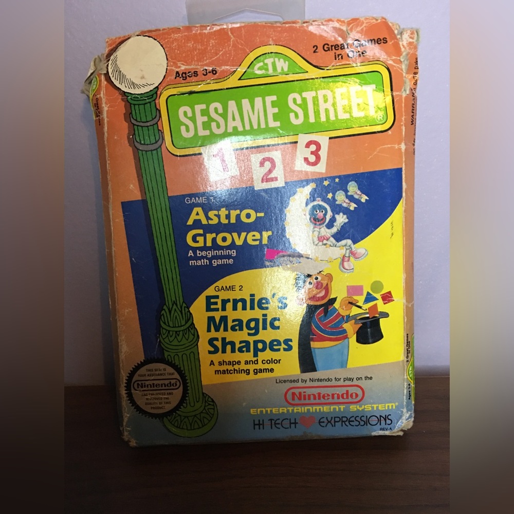 Vintage Nintendo Sesame Street game